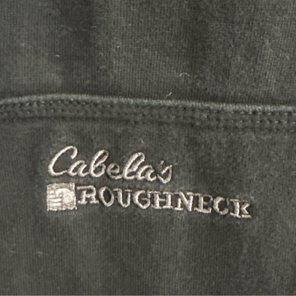Cabelas Roughneck Black Full Zip Hoodie 3XL Cotton/Polyester Hunting Camping - Picture 2 of 11